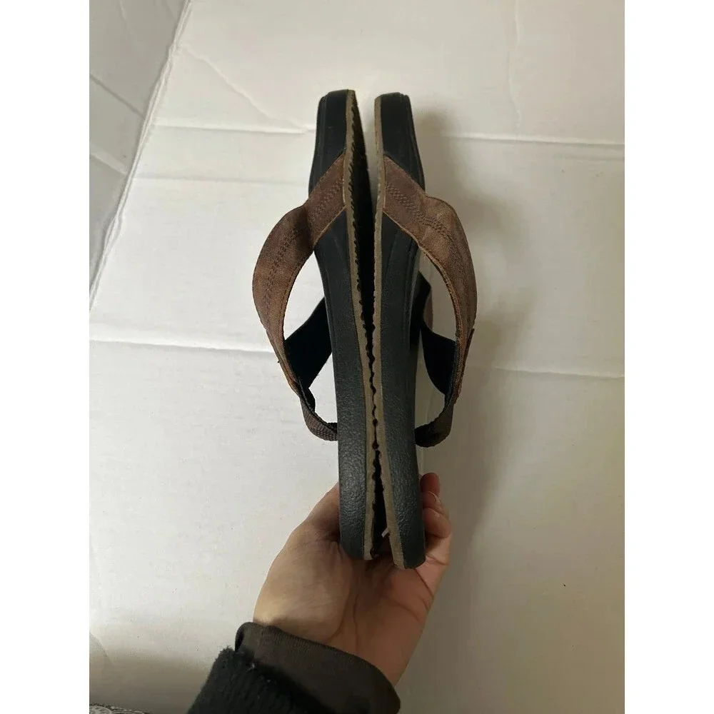 Reef Men's Cushion Phantom Thong Flip Flops Leather Sandals